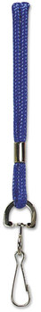 SICURIX® Rope Lanyard with Hook Metal Fastener, 36" Long, Nylon, Blue