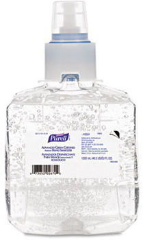 PURELL® Advanced Green Certified Gel Hand Sanitizer Refills for PURELL® LTX-12™ Dispensers. 1,200 mL. 2 refills/case. *** EXTENDED EXPIRATION DATE  07/2025***