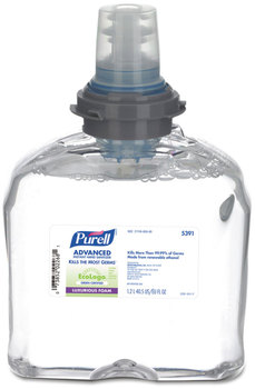 PURELL® Advanced Hand Sanitizer Green Certified Foam Refills for PURELL® TFX™ Dispensers. 1200 mL. 2 Refills/Case.  *** EXTENDED EXPIRATION DATE 05/2025 ***