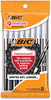 A Picture of product BIC-GSAMP81BK BIC® PrevaGuard™ Round Stic Pen, Stick, Medium 1 mm, Black Ink, Barrel, 8/Pack