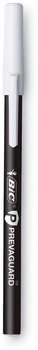 BIC® PrevaGuard™ Round Stic Pen, Stick, Medium 1 mm, Black Ink, Barrel, 8/Pack