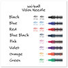 A Picture of product UBC-1734916 uniball® VISION Needle™ Stick Roller Ball Pen Fine 0.7 mm, Assorted Ink and Barrel Colors, 8/Pack