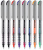 A Picture of product UBC-1734916 uniball® VISION Needle™ Stick Roller Ball Pen Fine 0.7 mm, Assorted Ink and Barrel Colors, 8/Pack