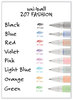 A Picture of product UBC-1739929 uniball® Signo 207™ Retractable Gel Pen Medium 0.7 mm, Assorted Ink and Barrel Colors, 8/Pack