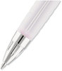 A Picture of product UBC-1745148 uniball® Signo 207™ Retractable Gel Pen Medium 0.7 mm, Black Ink, Translucent Pink/Translucent White Barrel, 2/Pack