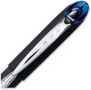 A Picture of product UBC-33922 uniball® Jetstream™ Stick Pen Hybrid Gel Bold 1 mm, Blue Ink, Black/Silver/Blue Barrel