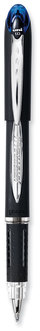 uniball® Jetstream™ Stick Pen Hybrid Gel Bold 1 mm, Blue Ink, Black/Silver/Blue Barrel