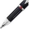 A Picture of product UBC-33923 uniball® Jetstream™ Stick Pen Hybrid Gel Bold 1 mm, Red Ink, Black/Silver/Red Barrel