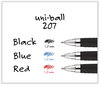 A Picture of product UBC-1790895 uniball® Signo 207™ Retractable Gel Pen Bold 1 mm, Black Ink, Smoke/Black Barrel, Dozen