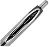 A Picture of product UBC-33950 uniball® Signo 207™ Retractable Gel Pen Medium 0.7 mm, Black Ink, Smoke/Black Barrel, Dozen