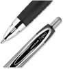 A Picture of product UBC-33950 uniball® Signo 207™ Retractable Gel Pen Medium 0.7 mm, Black Ink, Smoke/Black Barrel, Dozen