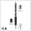 A Picture of product UBC-33950 uniball® Signo 207™ Retractable Gel Pen Medium 0.7 mm, Black Ink, Smoke/Black Barrel, Dozen