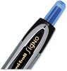 A Picture of product UBC-1790923 uniball® 207™ Gel Ultra Micro Pen Signo Retractable, Extra-Fine 0.38 mm, Blue Ink, Clear/Black Barrel