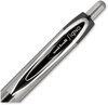 A Picture of product UBC-33960PP uniball® Signo 207™ Retractable Gel Pen Medium 0.7 mm, Black Ink, Smoke/Black Barrel, 4/Pack