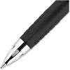 A Picture of product UBC-33960PP uniball® Signo 207™ Retractable Gel Pen Medium 0.7 mm, Black Ink, Smoke/Black Barrel, 4/Pack