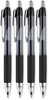 A Picture of product UBC-33960PP uniball® Signo 207™ Retractable Gel Pen Medium 0.7 mm, Black Ink, Smoke/Black Barrel, 4/Pack