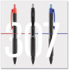 A Picture of product UBC-1947087 uniball® 307 Gel Pen Retractable, Fine 0.5 mm, Black Ink, Barrel, Dozen