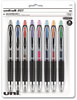 A Picture of product UBC-40110 uniball® Signo 207™ Retractable Gel Pen Medium 0.7 mm, Assorted Ink and Barrel Colors, 8/Pack