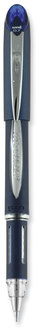 uniball® Jetstream™ Stick Pen Hybrid Gel Fine 0.7 mm, Blue Ink, Blue/Silver Barrel