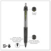 A Picture of product UBC-42070 uniball® Power Tank RT Retractable Ballpoint Pen Bold 1 mm, Black Ink, Smoke/Black Barrel, Dozen