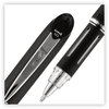 A Picture of product UBC-33921 uniball® Jetstream™ Stick Pen Hybrid Gel Bold 1 mm, Black Ink, Black/Silver Barrel