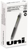 A Picture of product UBC-42070 uniball® Power Tank RT Retractable Ballpoint Pen Bold 1 mm, Black Ink, Smoke/Black Barrel, Dozen