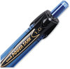 A Picture of product UBC-42071 uniball® Power Tank RT Retractable Ballpoint Pen Bold 1 mm, Blue Ink, Translucent Blue/Black Barrel, Dozen