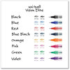 A Picture of product UBC-58092PP uniball® VISION ELITE™ Stick Roller Ball Pen Hybrid Gel Fine 0.5 mm, Assorted Ink and Barrel Colors