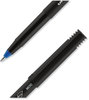 A Picture of product UBC-60041 uniball® ONYX® Rollerball Pen Roller Ball Stick, Extra-Fine 0.5 mm, Blue Ink, Black/Blue Barrel, Dozen