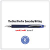 A Picture of product UBC-62153 uniball® Jetstream™ Retractable Ballpoint Pen Hybrid Gel Fine 0.7 mm, Blue Ink, Blue/Silver Barrel