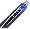 A Picture of product UBC-62153 uniball® Jetstream™ Retractable Ballpoint Pen Hybrid Gel Fine 0.7 mm, Blue Ink, Blue/Silver Barrel