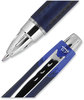 A Picture of product UBC-62153 uniball® Jetstream™ Retractable Ballpoint Pen Hybrid Gel Fine 0.7 mm, Blue Ink, Blue/Silver Barrel