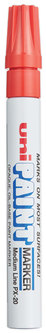 uni®-Paint Permanent Marker Medium Bullet Tip, Red