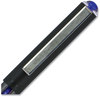 A Picture of product UBC-60108 uniball® VISION™ Stick Roller Ball Pen Extra-Fine 0.5 mm, Blue Ink, Gray/Blue/Clear Barrel, Dozen