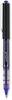 A Picture of product UBC-60108 uniball® VISION™ Stick Roller Ball Pen Extra-Fine 0.5 mm, Blue Ink, Gray/Blue/Clear Barrel, Dozen