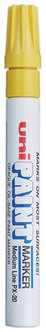 uni®-Paint Permanent Marker Medium Bullet Tip, Yellow
