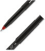 A Picture of product UBC-60144 uniball® ONYX® Rollerball Pen Roller Ball Stick, Fine 0.7 mm, Red Ink, Black/Red Barrel, Dozen