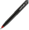 A Picture of product UBC-60144 uniball® ONYX® Rollerball Pen Roller Ball Stick, Fine 0.7 mm, Red Ink, Black/Red Barrel, Dozen