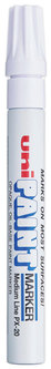 uni®-Paint Permanent Marker Medium Bullet Tip, White