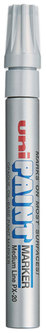 uni®-Paint Permanent Marker Medium Bullet Tip, Metallic Silver