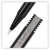 A Picture of product UBC-60151 uniball® Roller Ball Stick Pen Extra-Fine 0.5 mm, Black Ink, Matte Barrel, Dozen