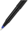 A Picture of product UBC-60153 uniball® Roller Ball Stick Pen Extra-Fine 0.5 mm, Blue Ink, Black/Blue Barrel, Dozen