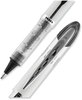 A Picture of product UBC-61231 uniball® VISION ELITE™ Stick Roller Ball Pen Hybrid Gel Bold 0.8 mm, Black Ink, White/Black/Clear Barrel