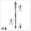 A Picture of product UBC-61231 uniball® VISION ELITE™ Stick Roller Ball Pen Hybrid Gel Bold 0.8 mm, Black Ink, White/Black/Clear Barrel