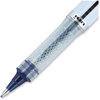 A Picture of product UBC-61232 uniball® VISION ELITE™ Stick Roller Ball Pen Hybrid Gel Bold 0.8 mm, Blue-Infused Black Ink, White/Blue/Clear Barrel