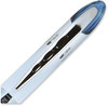 A Picture of product UBC-61232 uniball® VISION ELITE™ Stick Roller Ball Pen Hybrid Gel Bold 0.8 mm, Blue-Infused Black Ink, White/Blue/Clear Barrel