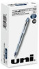 A Picture of product UBC-61232 uniball® VISION ELITE™ Stick Roller Ball Pen Hybrid Gel Bold 0.8 mm, Blue-Infused Black Ink, White/Blue/Clear Barrel