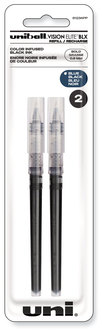 uniball® Refill for Vision Elite™ Roller Ball Pens Bold Conical Tip, Assorted Ink Colors, 2/Pack