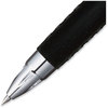 A Picture of product UBC-61255 uniball® Signo 207™ Retractable Gel Pen Fine 0.5 mm, Black Ink, Smoke/Black Barrel, Dozen