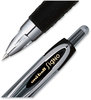 A Picture of product UBC-61255 uniball® Signo 207™ Retractable Gel Pen Fine 0.5 mm, Black Ink, Smoke/Black Barrel, Dozen